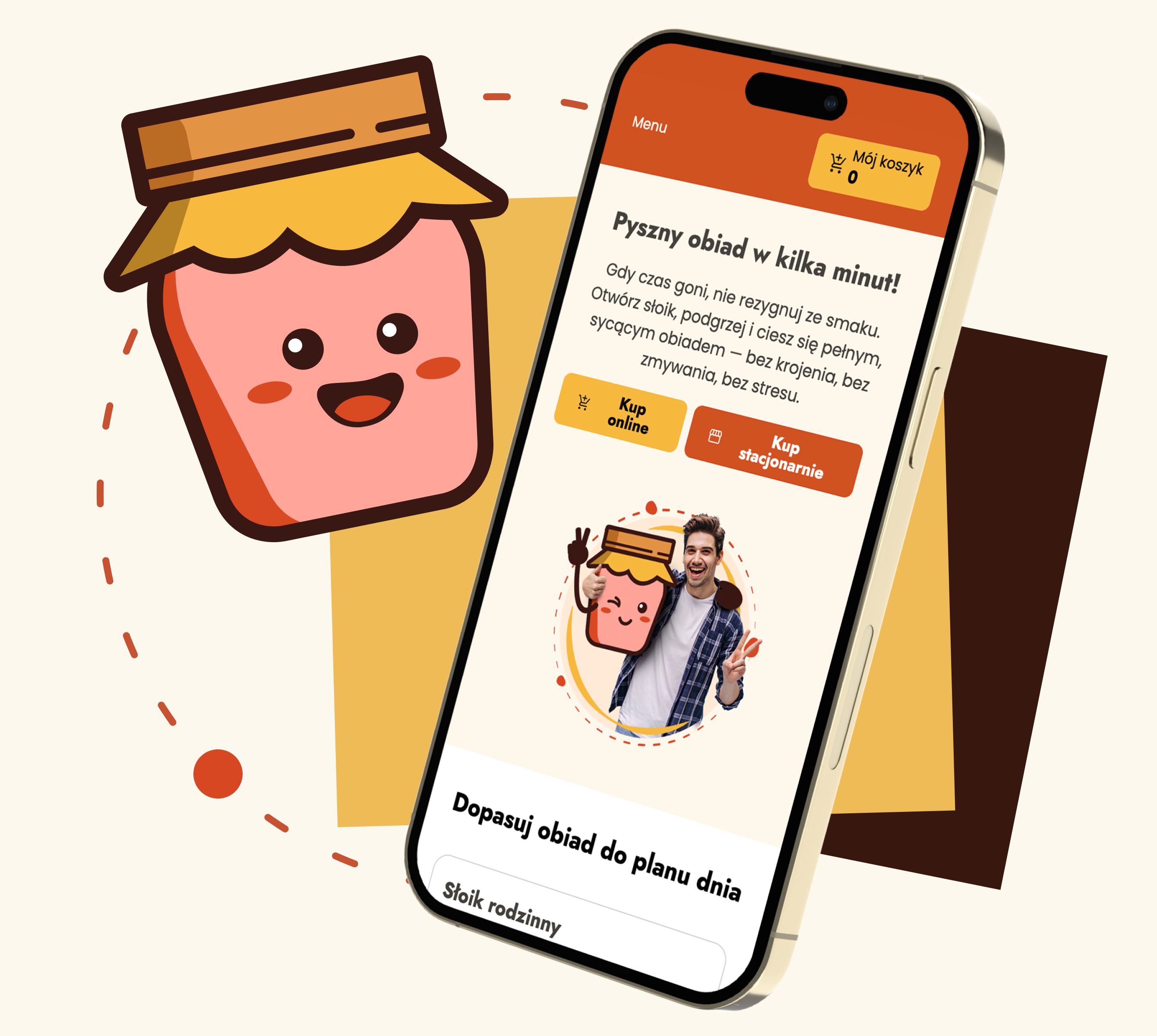 Mobilny widok sklepu internetowego Awaryjny Słoik