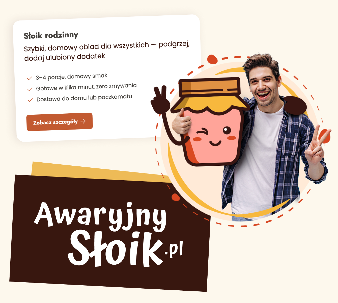 Mobilny widok sklepu internetowego Awaryjny Słoik