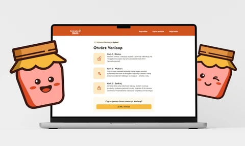 Sklep internetowy Awaryjny Słoik na ekranie laptopa