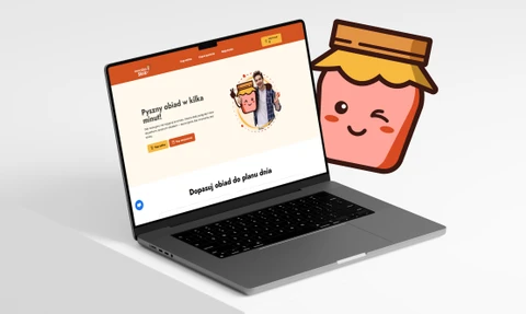 Sklep internetowy Awaryjny Słoik na ekranie laptopa